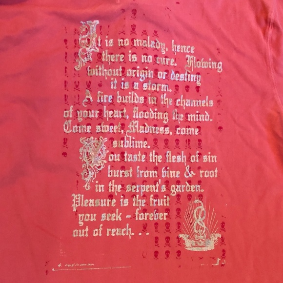 Express Graphic Polo, Salmon, Men's Sz Lg - Picture 2 of 5